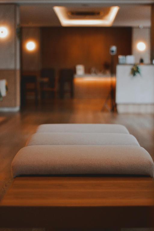 a mattress sitting on the floor of a room at The Brunei Hotel in Bandar Seri Begawan