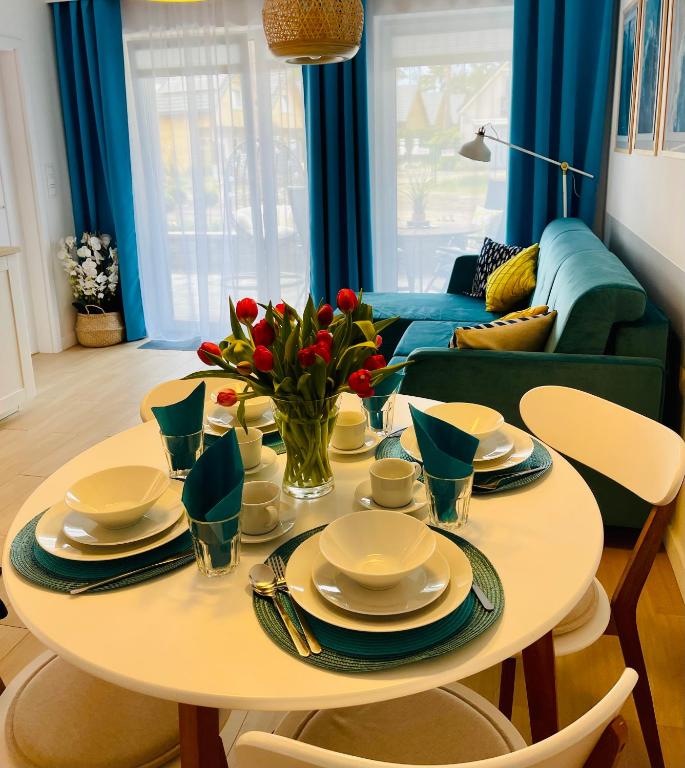 Część wypoczynkowa w obiekcie Apartament Baltic A8 Pobierowo