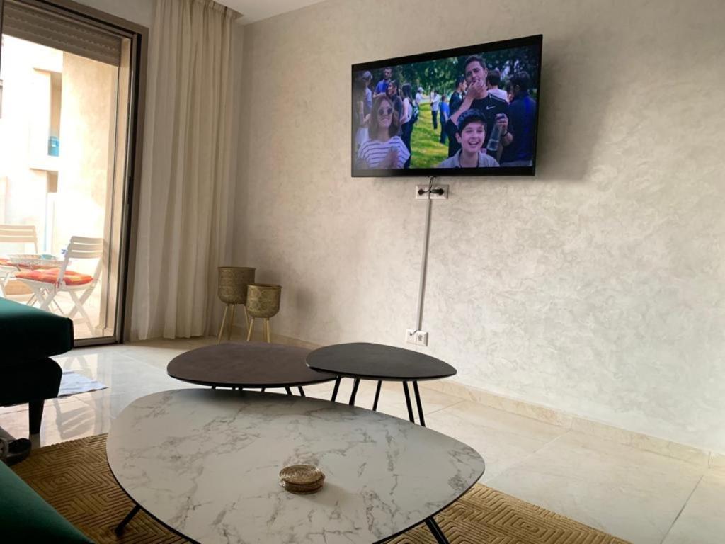TV a/nebo společenská místnost v ubytování La Perla de Marrakech