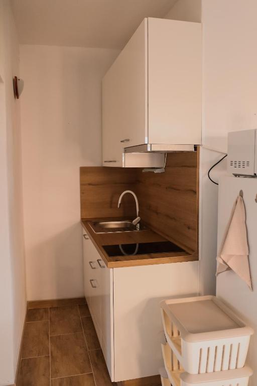 Kuchyňa alebo kuchynka v ubytovaní Apartments Prce