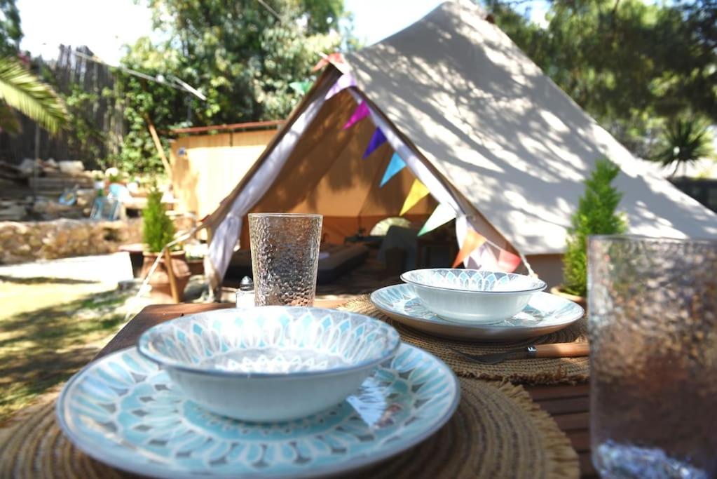 Zahrada ubytování Happy Glamping