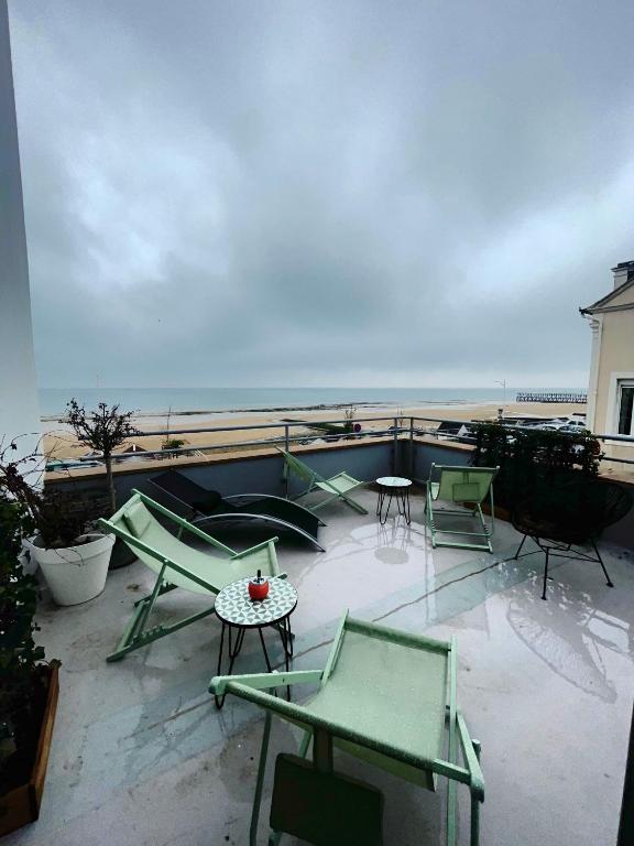Balkón nebo terasa v ubytování Beau Rivage Hôtel-Restaurant