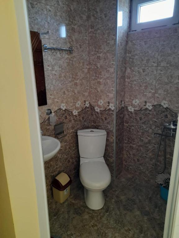 Koupelna v ubytování Guest House Kakha