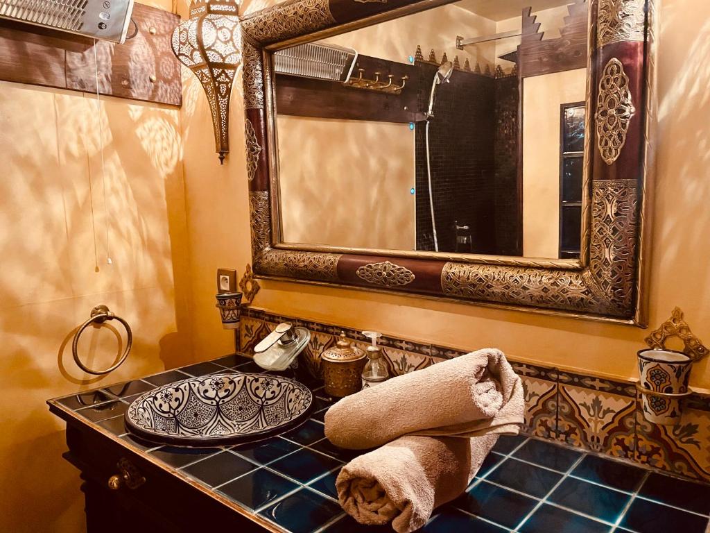 Koupelna v ubytování Chambres d'hôtes - Le Nador