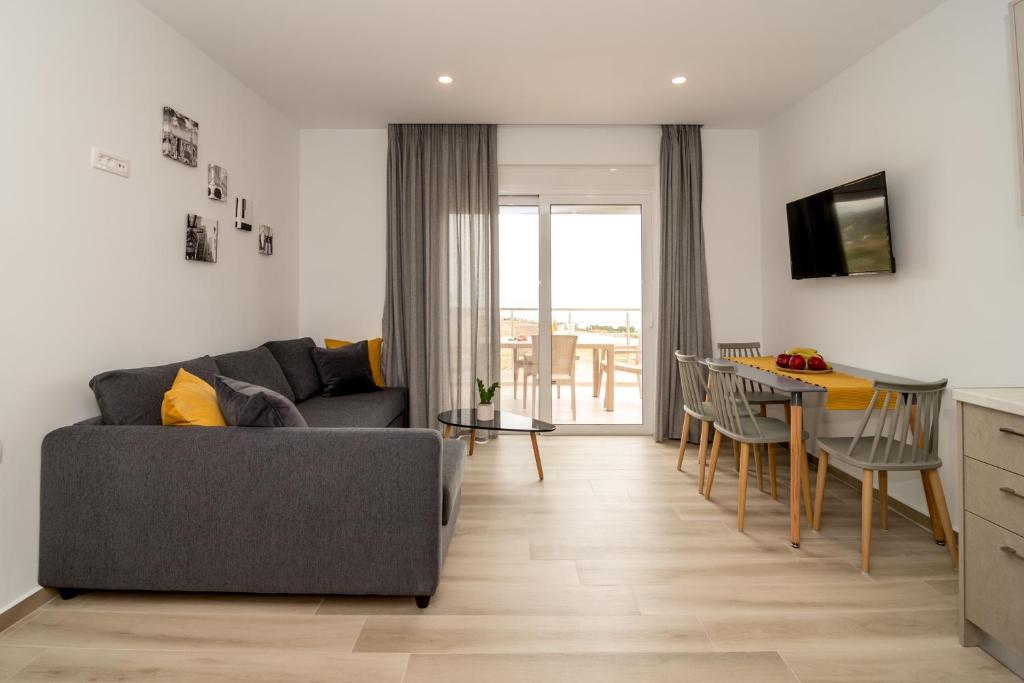 Posezení v ubytování Allview apartments