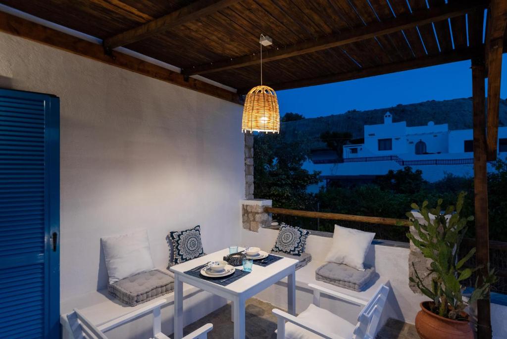 Patio nebo venkovní prostory v ubytování Agnanti Beach Apartments