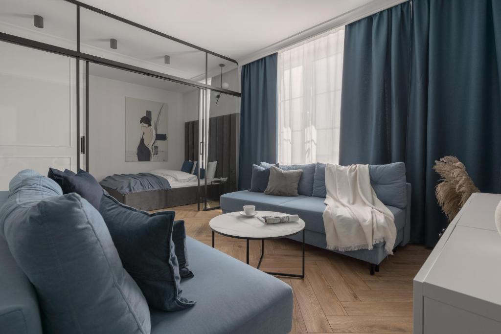 Posedenie v ubytovaní APARTIO ROOMS Katowice