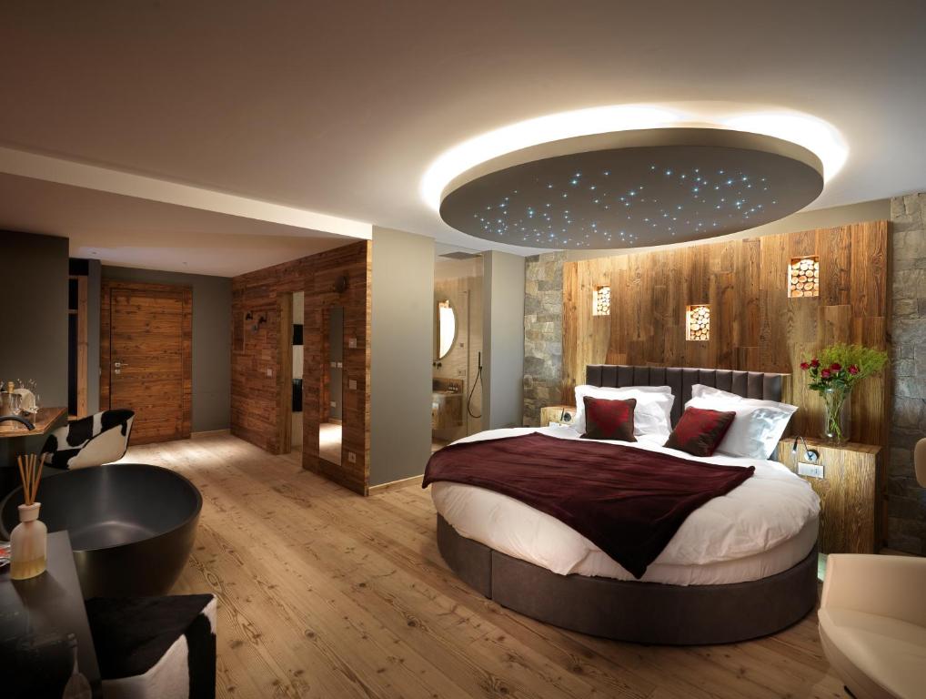 Posteľ alebo postele v izbe v ubytovaní RESORT VALFORMICA