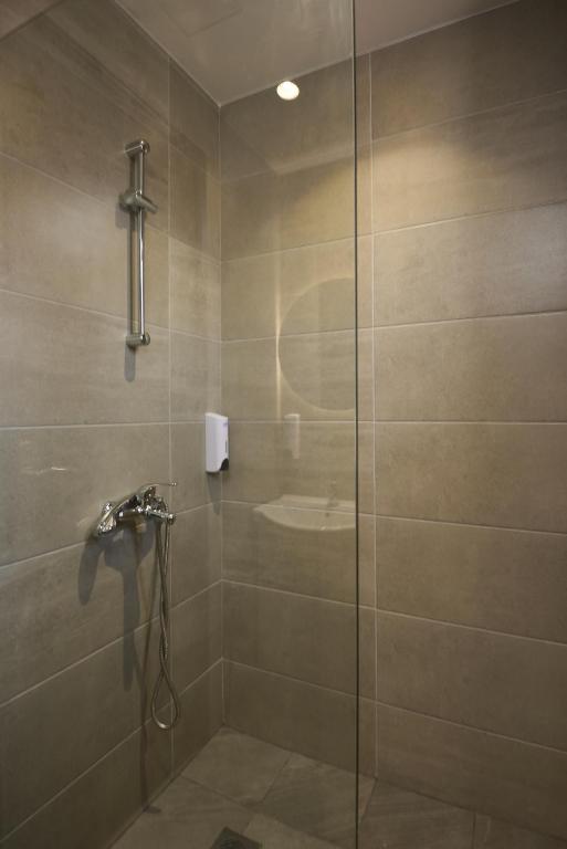 Koupelna v ubytování Afroditi Hotel