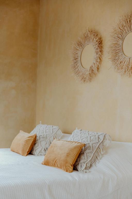 Postel nebo postele na pokoji v ubytování Agriturismo Qui Voglio