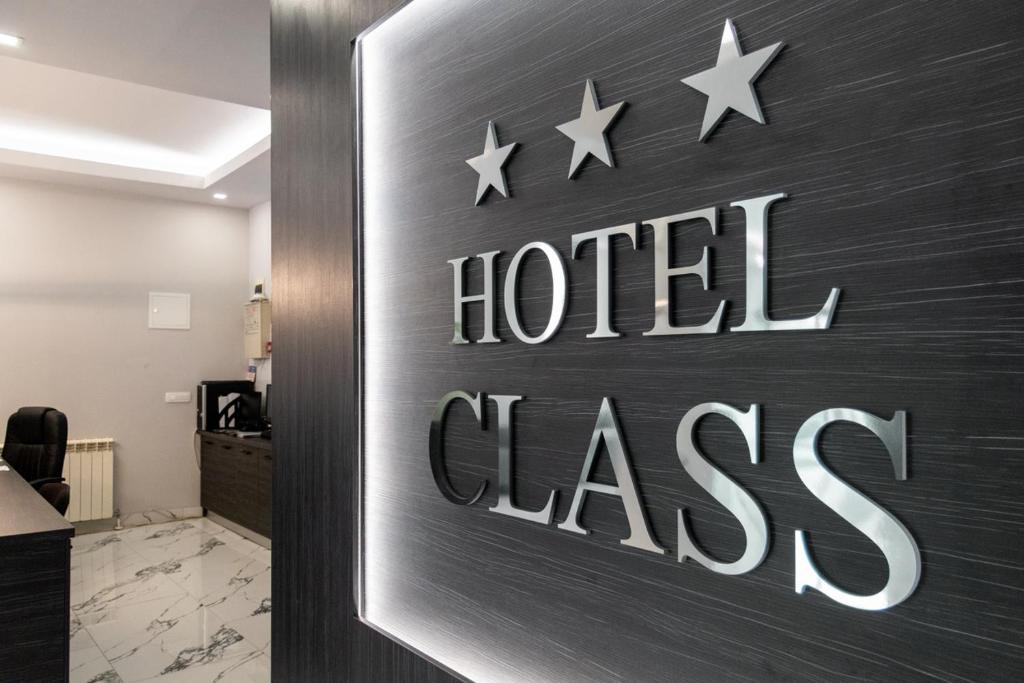 Certifikát, hodnocení, plakát nebo jiný dokument vystavený v ubytování Hotel Class