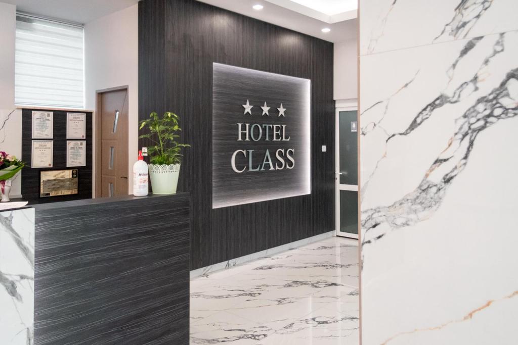 Certifikát, hodnocení, plakát nebo jiný dokument vystavený v ubytování Hotel Class