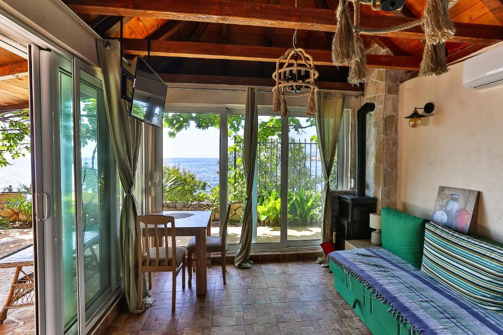 Balkón nebo terasa v ubytování DreamSea Apartment