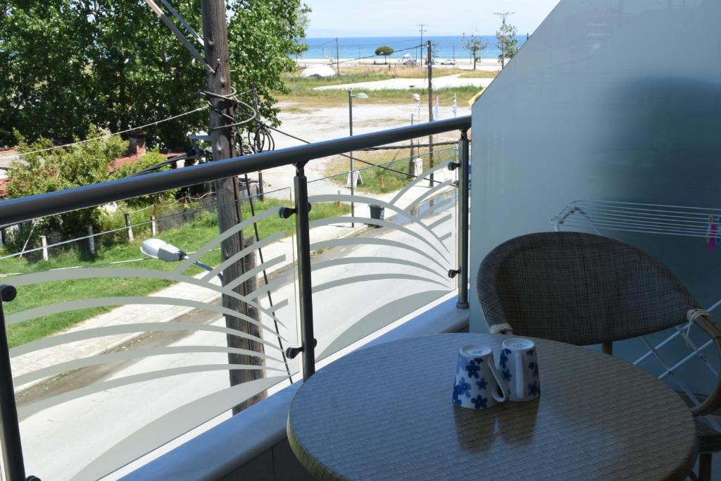Nespecifikovaný výhled na moře nebo výhled na moře při pohledu z aparthotelu