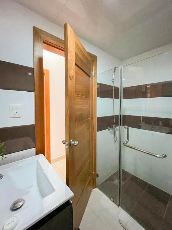 Koupelna v ubytování Apartamento en zona privilegiada de Santo Domingo RD