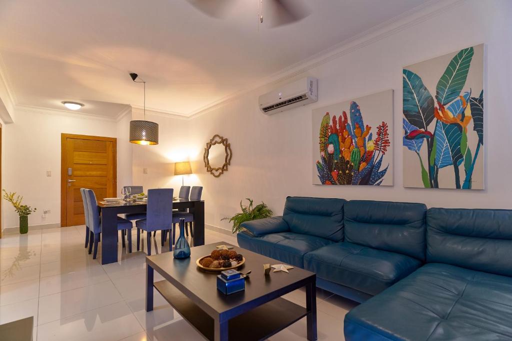 Posezení v ubytování Apartamento en zona privilegiada de Santo Domingo RD