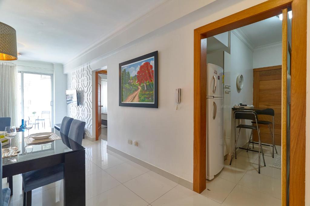 Kuchyň nebo kuchyňský kout v ubytování Apartamento en zona privilegiada de Santo Domingo RD