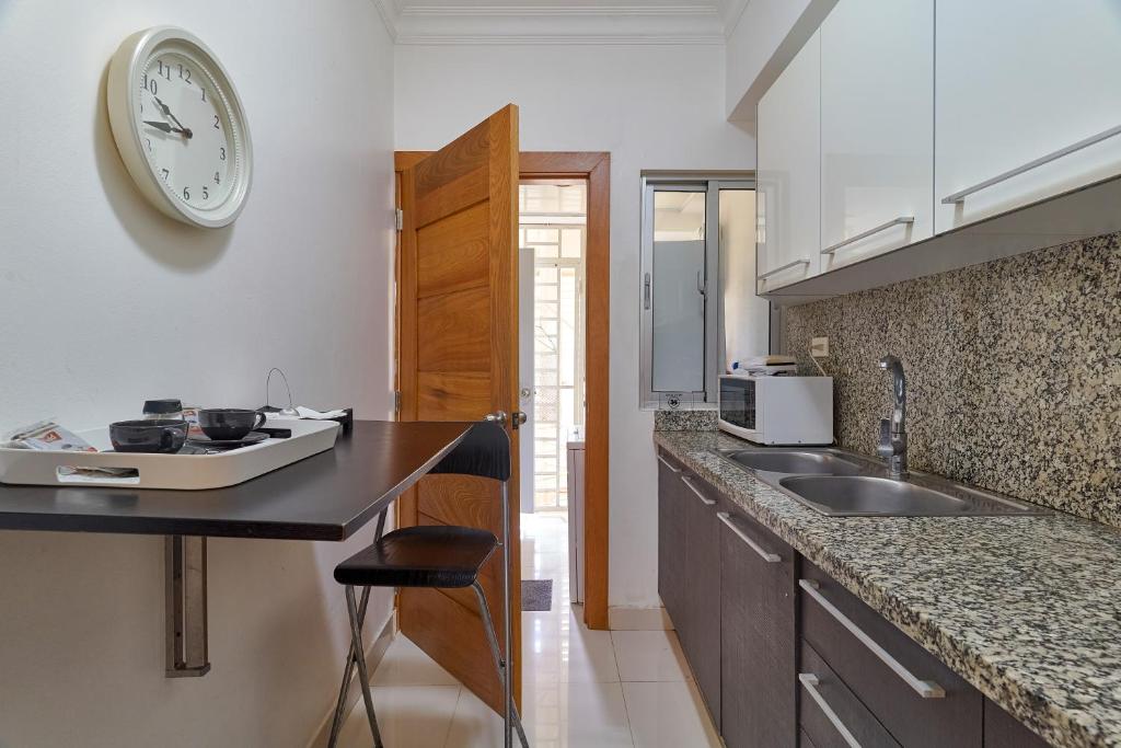 Kuchyň nebo kuchyňský kout v ubytování Apartamento en zona privilegiada de Santo Domingo RD