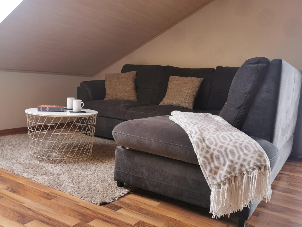 Posezení v ubytování Apartment Hasselstrasse