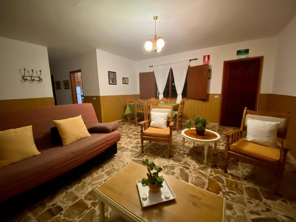 Posezení v ubytování Vv. Casa La Fuente II