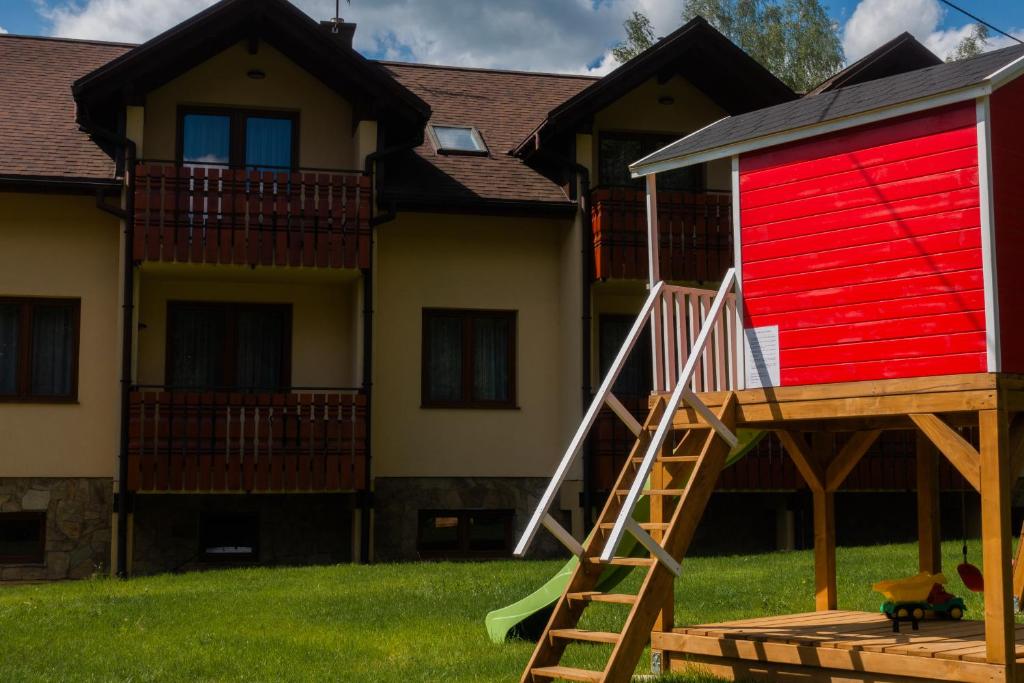 Budova, kde se apartmán nachází