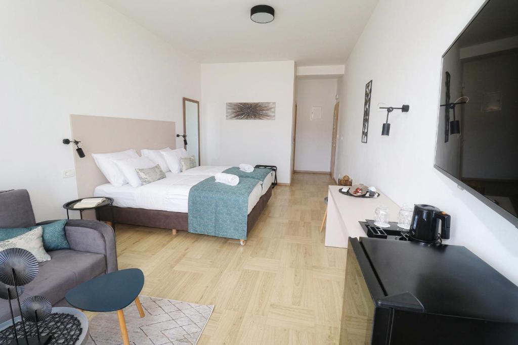 TV a/nebo společenská místnost v ubytování Luxury Villa Magico