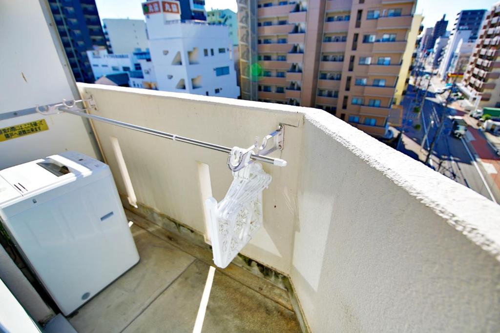 Balkón nebo terasa v ubytování Crest YS Chiyoda 7C
