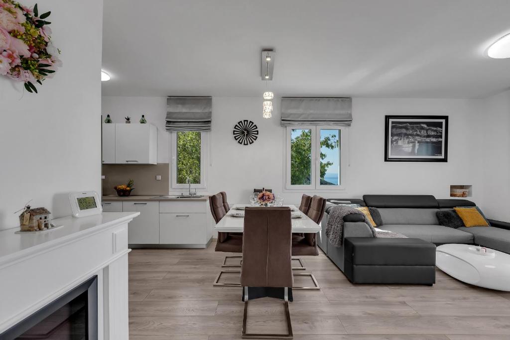 Posezení v ubytování Apartment Apricus
