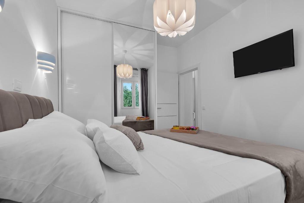 Postel nebo postele na pokoji v ubytování Apartment Apricus