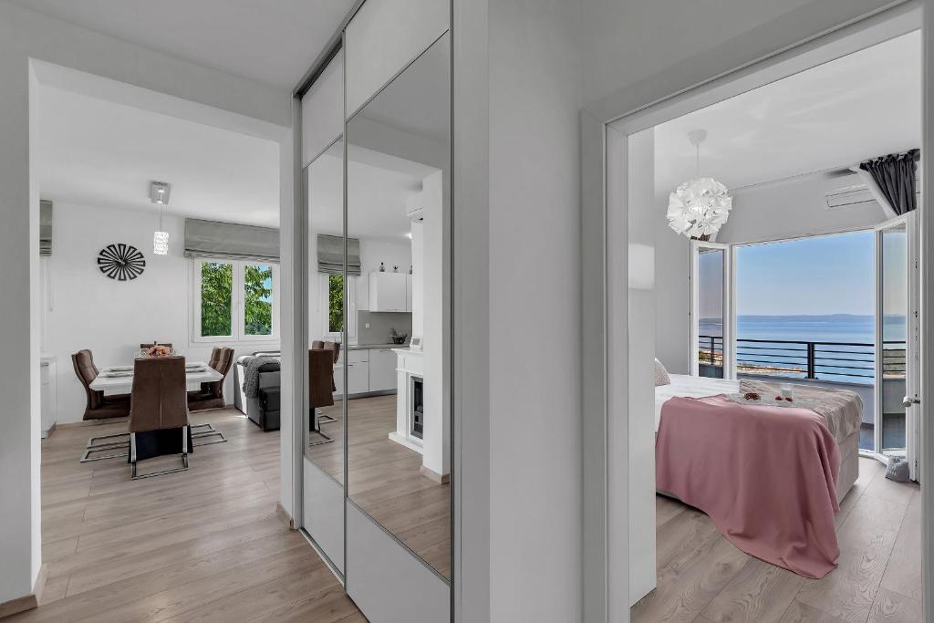 Posezení v ubytování Apartment Apricus