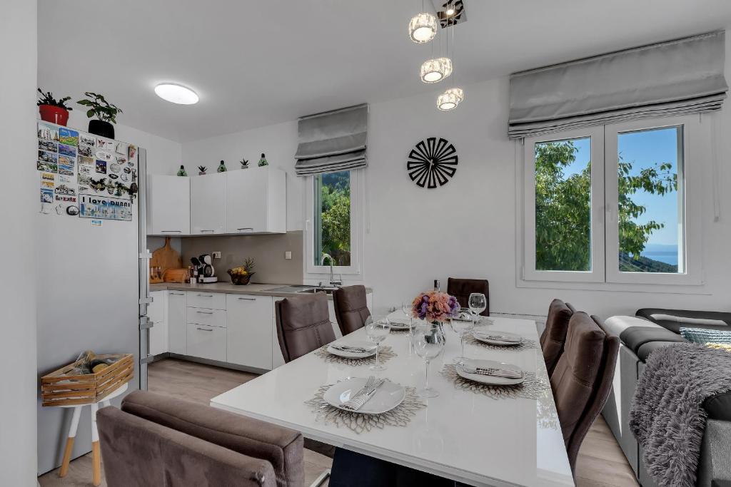 Posezení v ubytování Apartment Apricus
