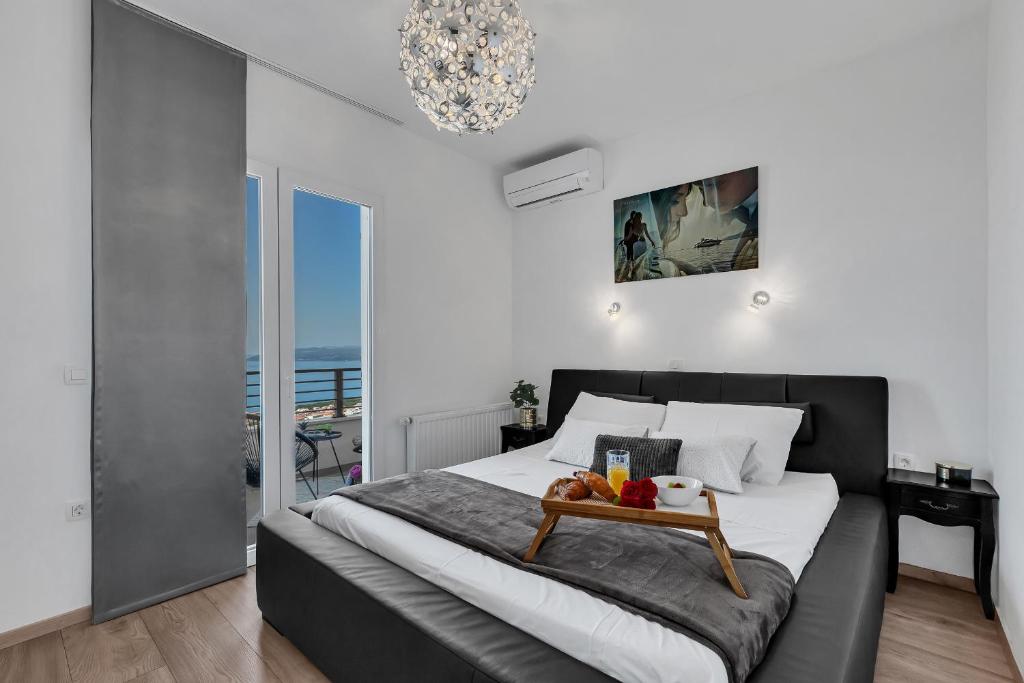 Postel nebo postele na pokoji v ubytování Apartment Apricus