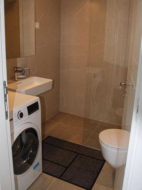 Kúpeľňa v ubytovaní Nikola Luxury Apartments Borik