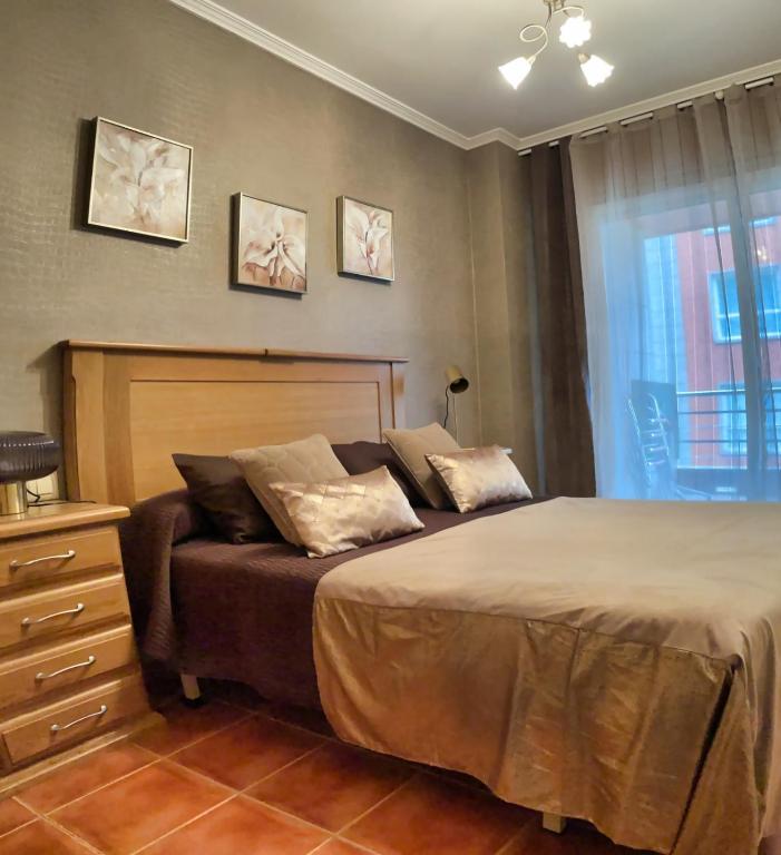Posteľ alebo postele v izbe v ubytovaní Apartamento turístico en Sanxenxo