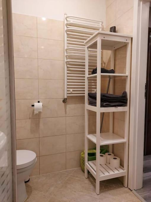 Kúpeľňa v ubytovaní Uroczy apartament w ścisłym centrum Giżycka