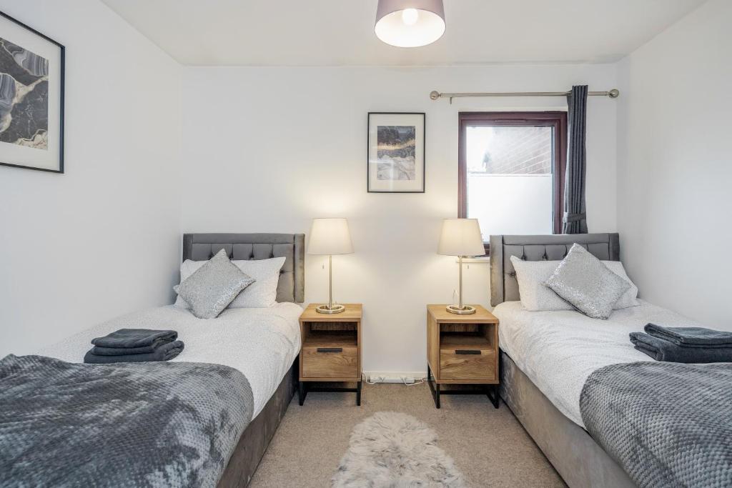 Postelja oz. postelje v sobi nastanitve ✪ Charming ✪ 2 Bed House with Garden & Parking ✪ Perfect Location ✪ Greater London ✪ Woodford/Enfield ✪