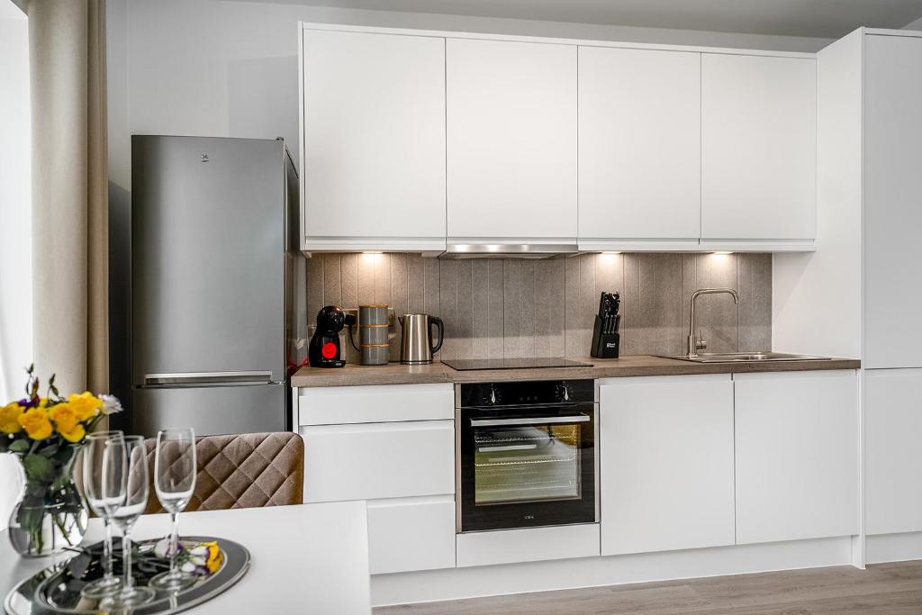 Kuchyň nebo kuchyňský kout v ubytování Citystay - Finch House
