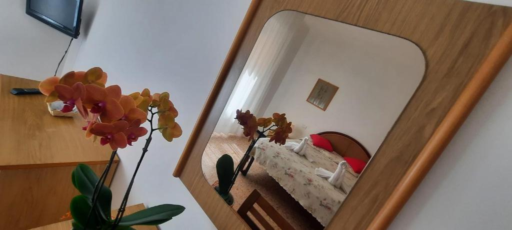 TV a/nebo společenská místnost v ubytování Hotel Dora