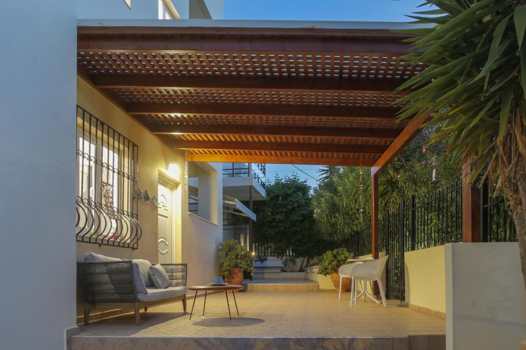 Patio nebo venkovní prostory v ubytování Astir Studios