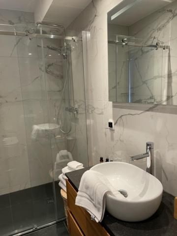 Koupelna v ubytování Hotel De Gravin