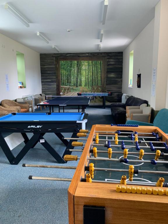 Herní místnost v ubytování Jersey Accommodation and Activity Centre