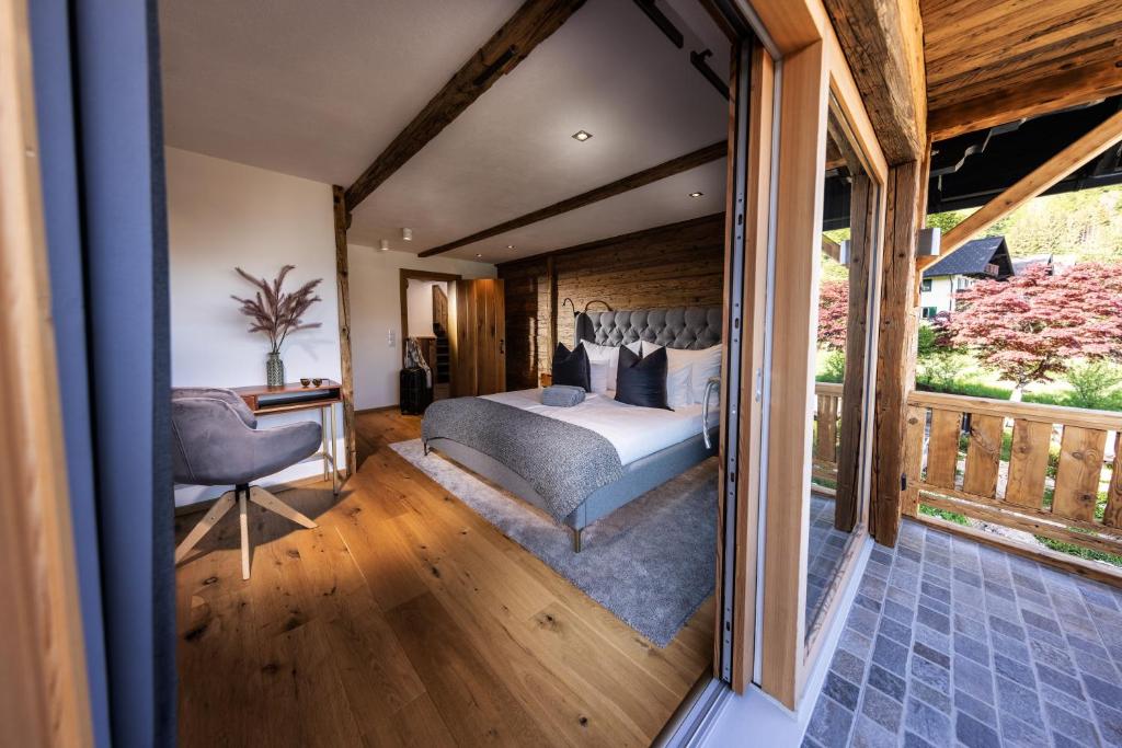 Postel nebo postele na pokoji v ubytování residenz5360