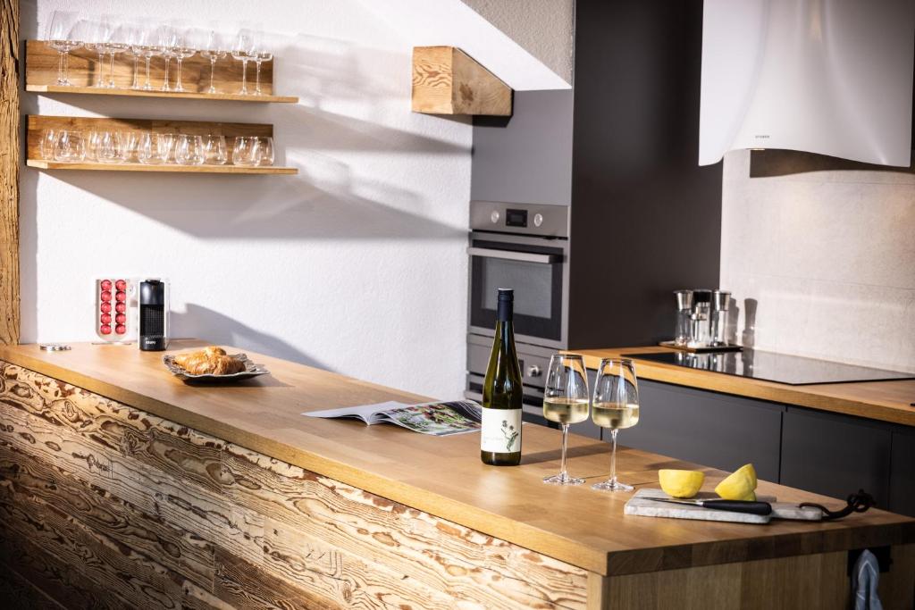 Kuchyň nebo kuchyňský kout v ubytování residenz5360