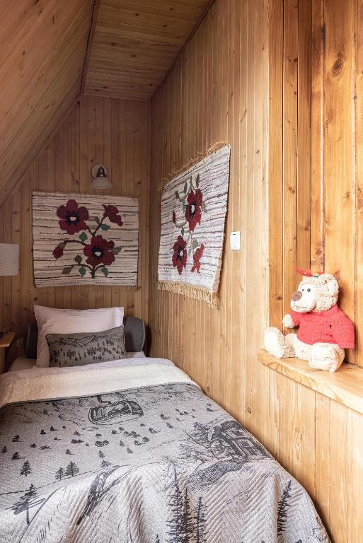 Posteľ alebo postele v izbe v ubytovaní Panorama Zakopane by Golden Villas