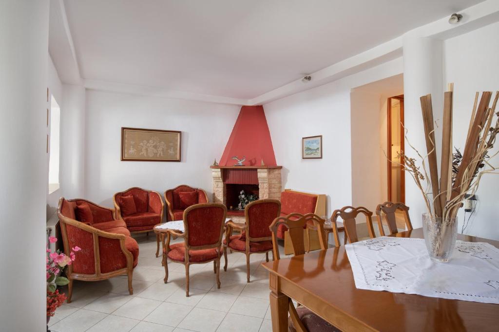 Posezení v ubytování Thodoros apartment