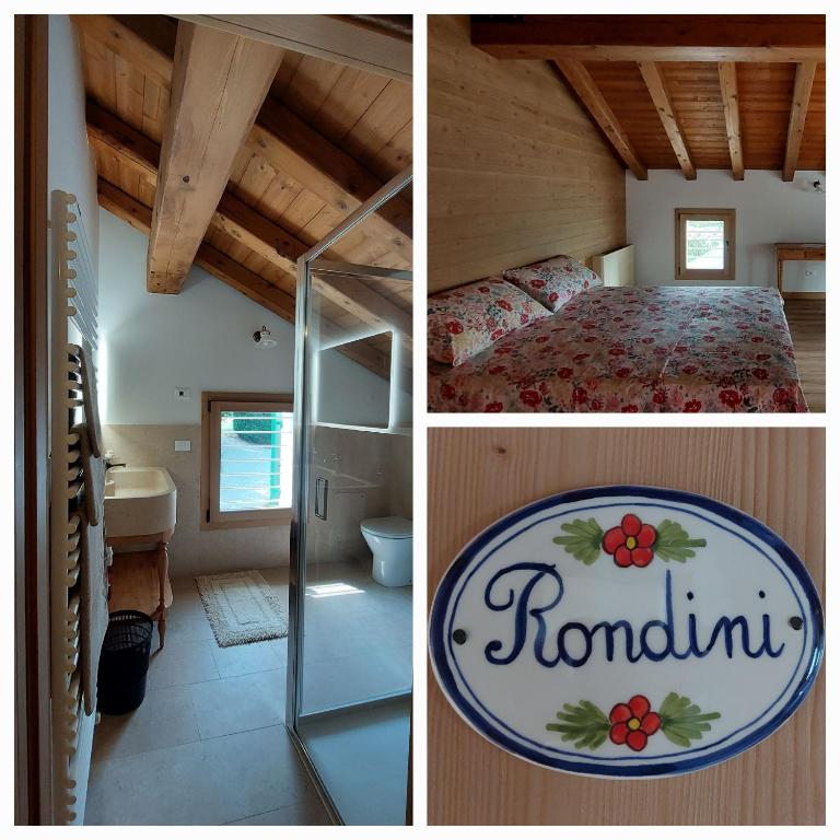 Łóżko lub łóżka w pokoju w obiekcie Agriturismo l'Eremo