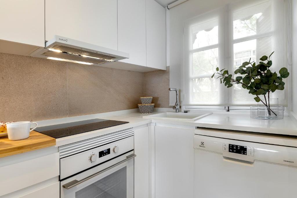 Kuchyň nebo kuchyňský kout v ubytování Apartment Carabela I