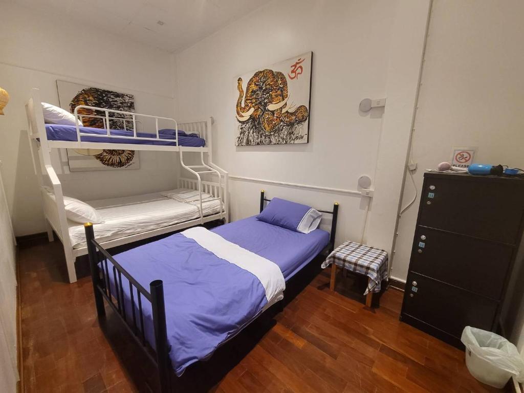 Postel nebo postele na pokoji v ubytování La Maison Verte Hostel