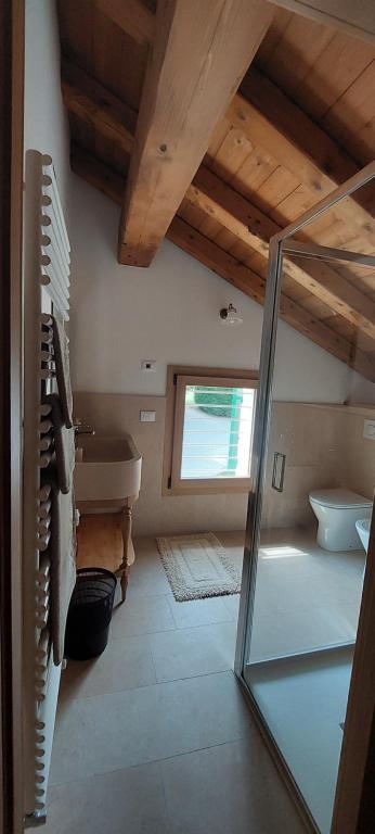 Łóżko lub łóżka w pokoju w obiekcie Agriturismo l'Eremo