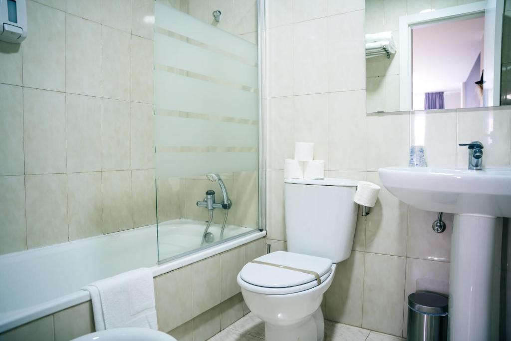 Un baño de Hotel Alda Estación Pontevedra